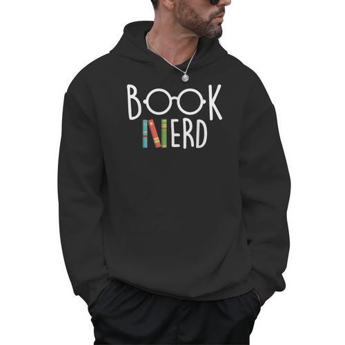 Book Nerd School Librarian Library Bibliophile Reading Men Hoodie - Bookorys AU