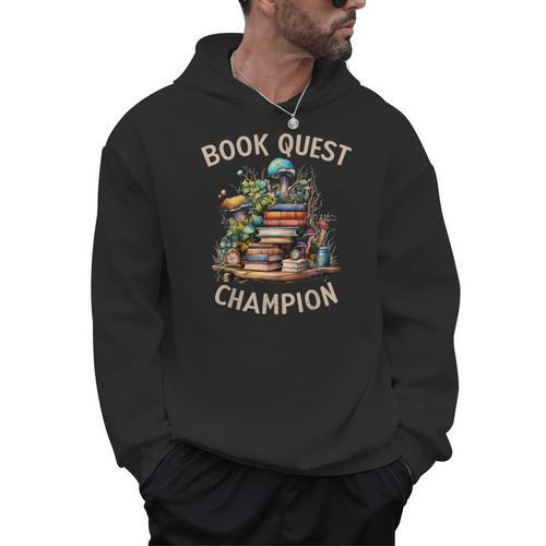 Book Quest Champion Fantasy Men Hoodie - Bookorys AU