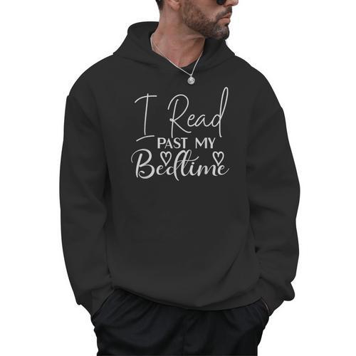 Book Reader I Read Past My Bedtime Bookworm Lover Librarian Men Hoodie - Bookorys CA