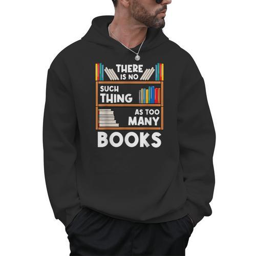 Book Reader Reading Lover Librarian Bookshelf Men Hoodie - Bookorys CA