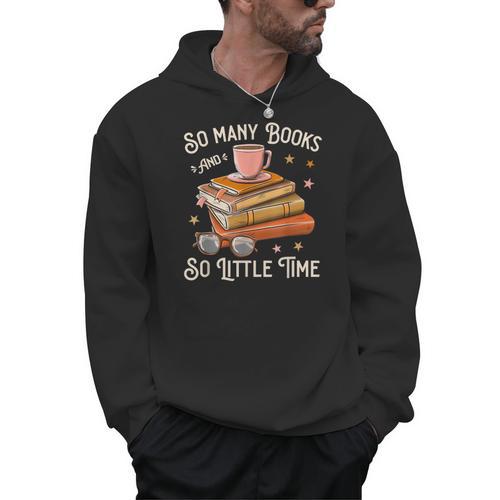 Book Reading Kafee Librarian Vele Books And Little Time Men Hoodie - Bookorys