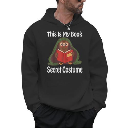 This Is My Book Secret Costume Pigeon Bird Kids Reading Men Hoodie - Bookorys CA