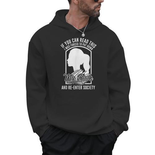 Book Society Library Literature Reading Books Lover Bookworm Men Hoodie - Bookorys