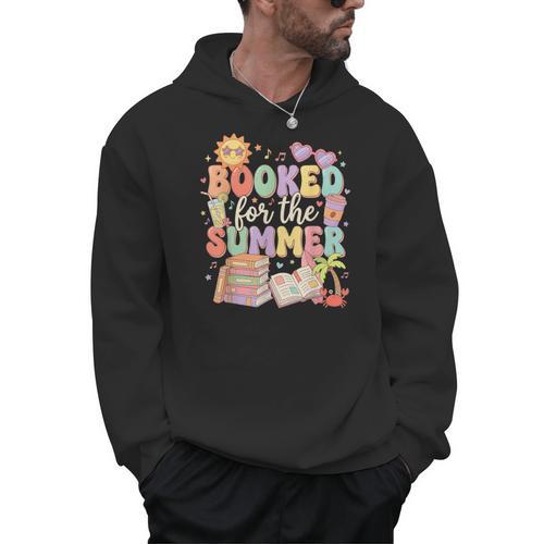 Booked For The Summer Cute Book Reading Women Girls Men Hoodie - Bookorys