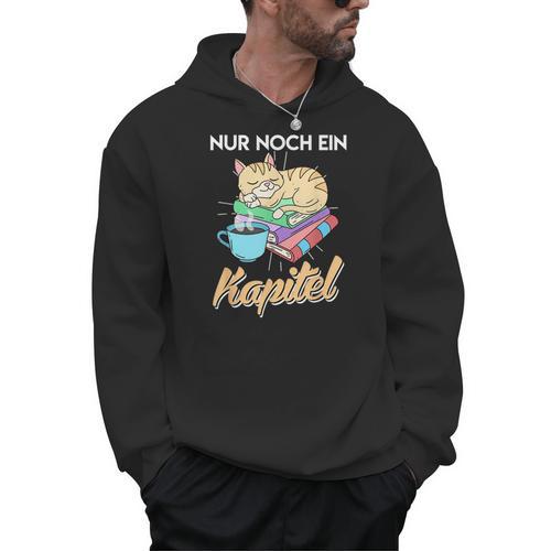 Books And Cats Saying Just One More Chapter Men Hoodie - Bookorys
