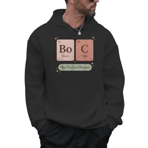 Books And Coffee Periodic Table Elements The Perfect Element Men Hoodie - Bookorys AU