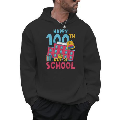 Books School Backpack Student Teacher 100 Days Of School For Men Women Kids Men Hoodie - Bookorys AU