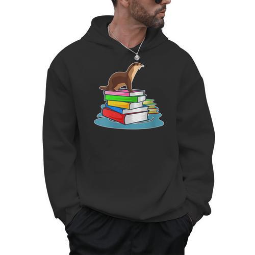 Books Sea Otter Teacher Men Hoodie - Bookorys DE
