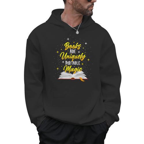 Books Are Uniquely Portable Magic Men Hoodie - Bookorys CA