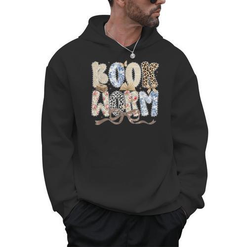 Bookworm Coquette Bow Booktrovert Reading Lover Bookish Men Hoodie - Bookorys