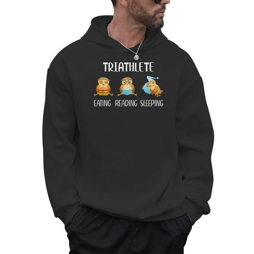 Bookworm Reading Book Fans Owl Men Hoodie - Bookorys UK