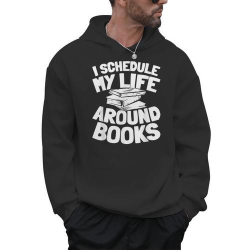 Bookworm Writer Literature Librarian Bibliophile Books Men Hoodie - Bookorys