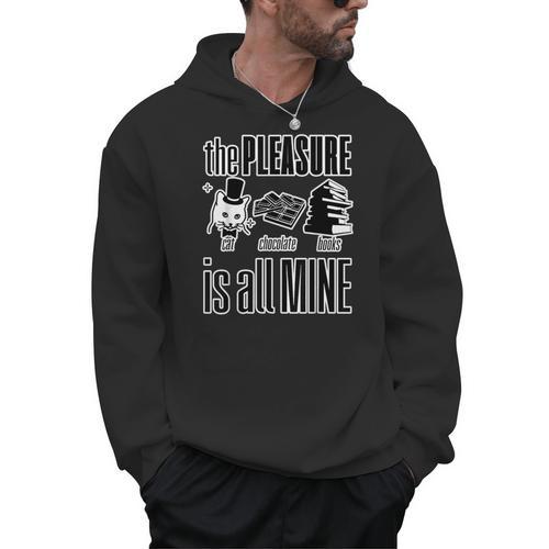 Cat Chocolate Books All Mine Men Hoodie - Bookorys AU