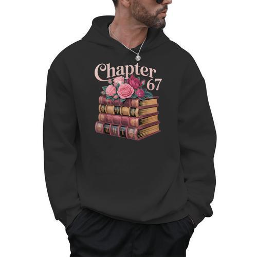 Chapter 67 Floral Book Stack Men Hoodie - Bookorys AU