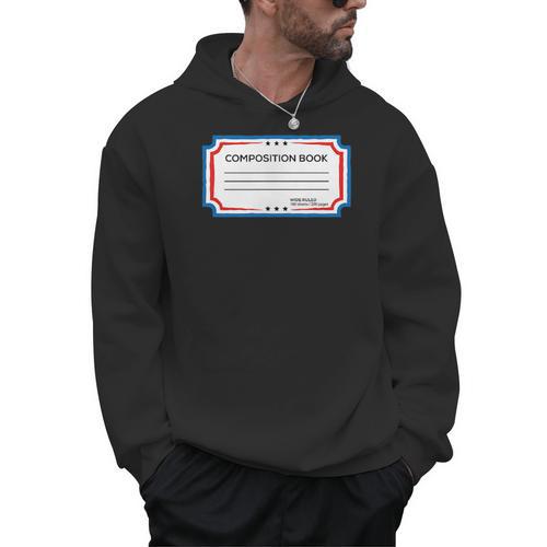 Classic Composition Book Cover Teachers And Students Men Hoodie - Bookorys CA