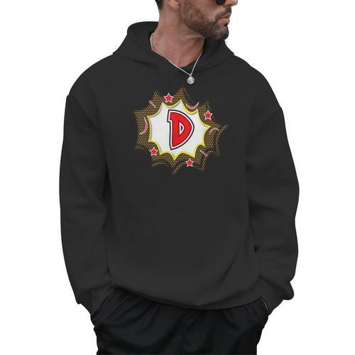 Comic Book Style Monogram Letter D For Boys Girls Women Men Men Hoodie - Bookorys UK