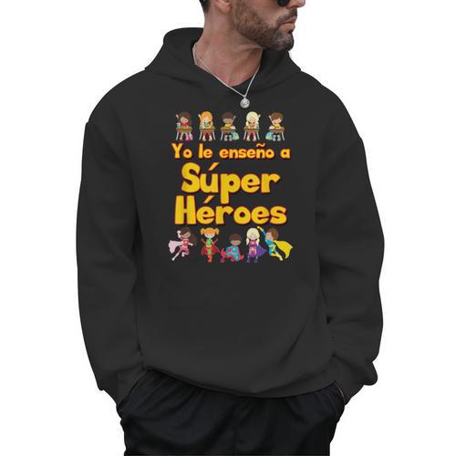 Comic Book Super Hero Student Spanish Teacher Tshirt Men Women Kids Men Hoodie - Bookorys DE