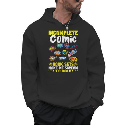 Comics Collector Gear Comic Book Collecting Comics Lover Men Hoodie - Bookorys