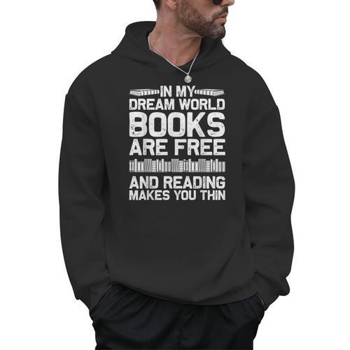 Cool Reading Art For Men Women Book Lover Reader Nerd Books Men Hoodie - Bookorys DE