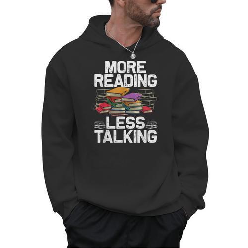 Cool Reading Books For Men Women Book Lover Bookworm Library Men Hoodie - Bookorys