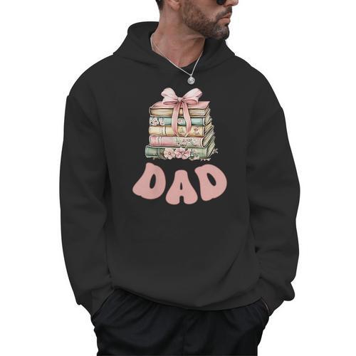 Dad Book First Chapter Birthday Family Matching Party Men Hoodie - Bookorys