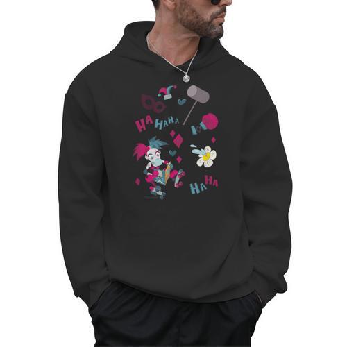 DC Comics Harley Quinn With Textbook Collage Men Hoodie - Bookorys