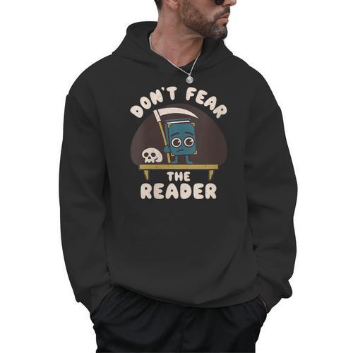 Don't Fear The Reader Kawaii Style Book Cartoon Men Hoodie - Bookorys
