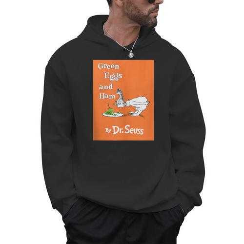 Dr Seuss Green Eggs And Ham Book Cover Men Hoodie - Bookorys AU