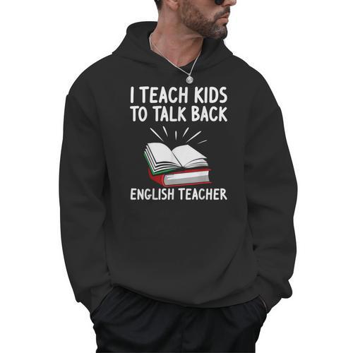 English Teacher Outfit Book Graphic English Grammar Lessons For Men Women Men Hoodie - Bookorys DE