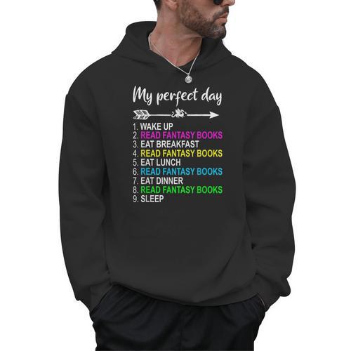 Fantasy Books Shirt Perfect Day Reading Fantasy Lover Men Hoodie - Bookorys