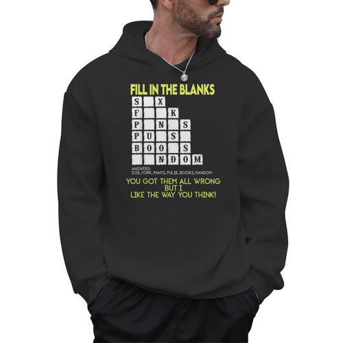 Fill In The Blanks Answers Sox Fork Pants Pulse Books Random Men Hoodie - Bookorys CA