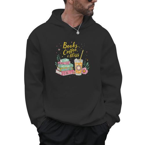 Floral Books And Coffee Cozy Reading Nook Tshirt Men Hoodie - Bookorys