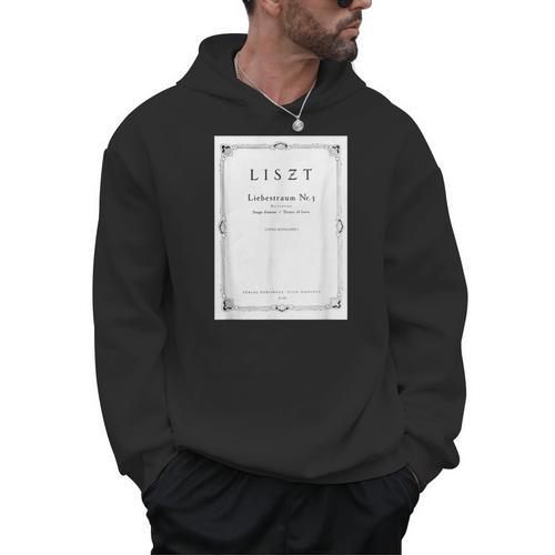 Franz Liszt Dream Of Love Vintage Book Cover Men Hoodie - Bookorys