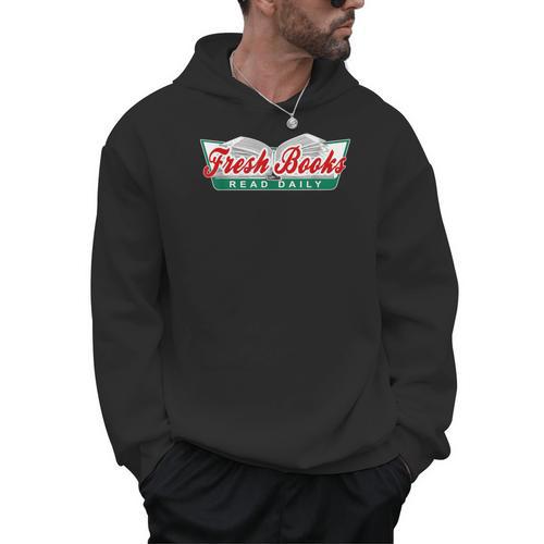 Fresh Books Read Daily Saying Reading And Book Men Hoodie - Bookorys