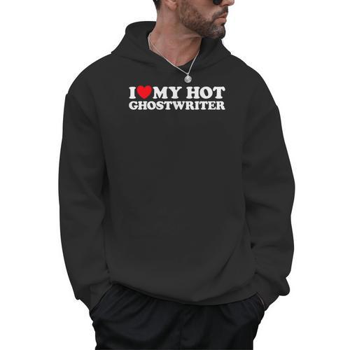 Ghost Writer Heart Cute Book Co Author Dating Fan Men Hoodie - Bookorys DE