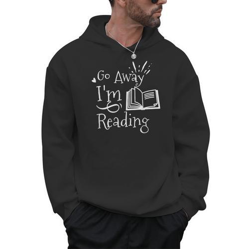 Go Away I'm Reading For Book Lovers Men Hoodie - Bookorys