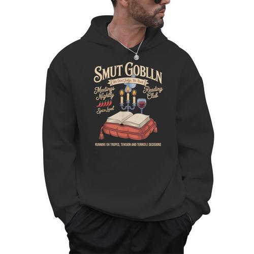 Goblin Reading Club Book Smut Romance Novel Reader Men Hoodie - Bookorys