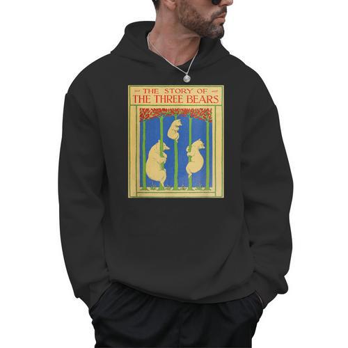 Goldilocks And The Three Bears Book Cover Men Hoodie - Bookorys