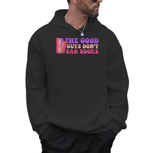 The Good Guys Don't Ban Books Reading Men Hoodie - Bookorys DE