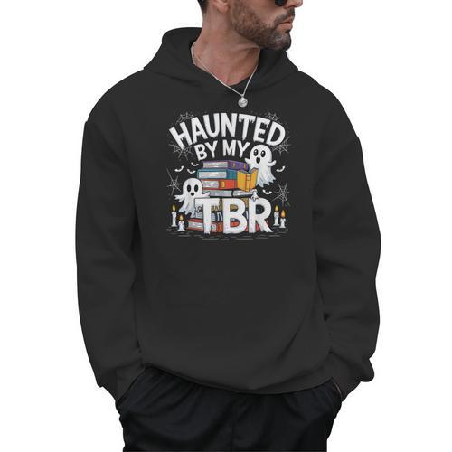 Halloween Book Lover Teacher Ghost Costume Haunted By My Tbr Men Hoodie - Bookorys UK