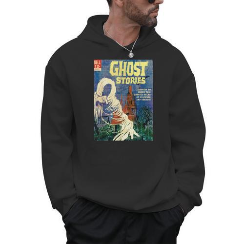 Halloween Horror Vintage Ghost Grim Reaper Comic Book Retro Men Hoodie - Bookorys