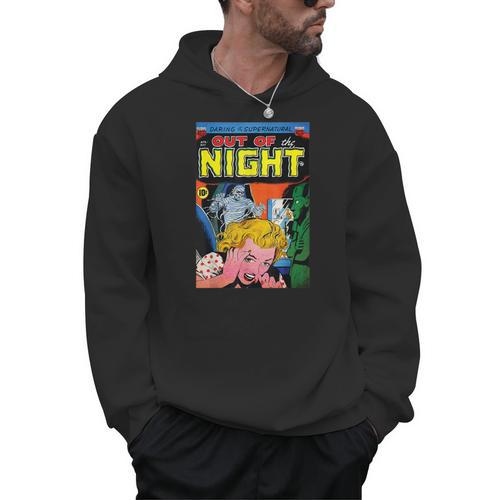 Halloween Horror Vintage Mummy Zombie Comic Book Retro Men Hoodie - Bookorys