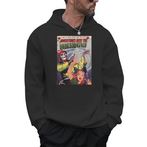 Halloween Horror Vintage Voodoo Comic Book Retro Scary Men Hoodie - Bookorys
