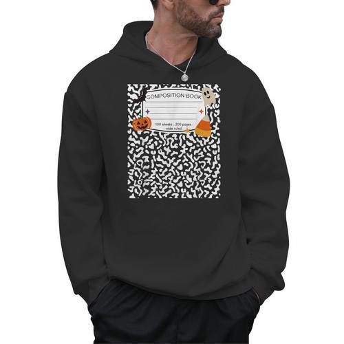 Halloween Teacher Composition Book Notebook Matching Group Men Hoodie - Bookorys CA