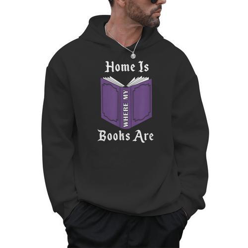 Home Is Where My Books Are Men Hoodie - Bookorys CA