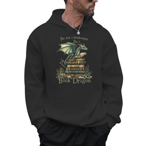 I'm Not a Bookworm Fantasy Reading Book Lovers Men Hoodie - Bookorys DE