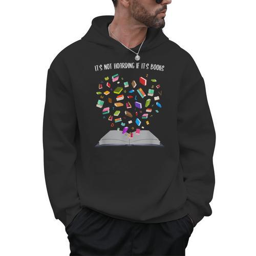 It's Not Hoarding If It's Books Book Men Hoodie - Bookorys