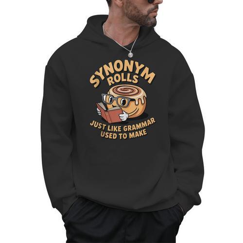 Just Like Grammar Used To Make Bread Book Read Synonym Rolls Men Hoodie - Bookorys CA