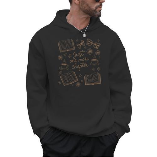 Just One More Chapter Book Lover Reading Men Women Matching Men Hoodie - Bookorys