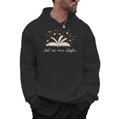 Just One More Chapter Book Lovers Men Hoodie - Bookorys UK